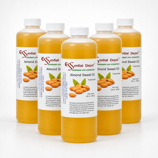 Almond Sweet Oil - 5 Quarts (5 x 32 oz) - Food Grade - Non GMO - No Additives