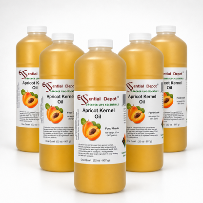 Apricot Oil - Food Grade - 5 Quarts (32 oz per container) - Food Grade - No Additives