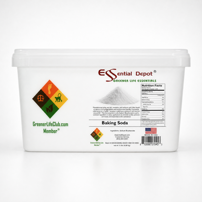 BAKING SODA - SODIUM BICARBONATE - Minimum 99% NaHCO3 - 11 lb in Greener Life Club Box  - FREE US SHIPPING