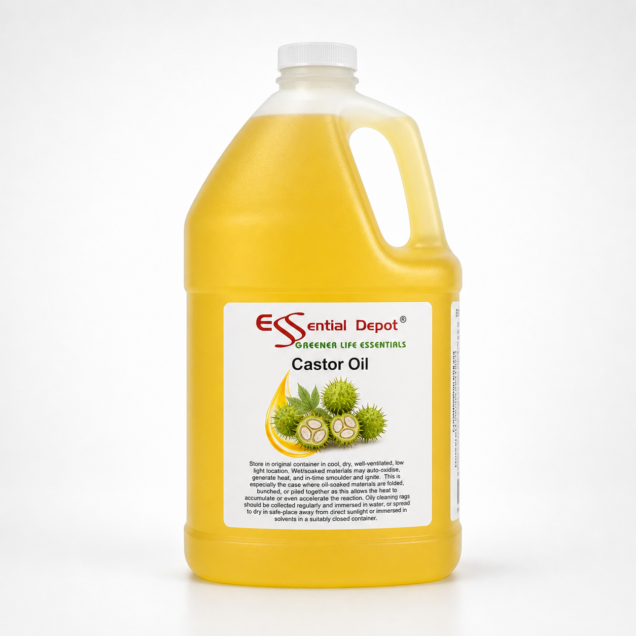 Castor Oil - 1 Gallon (7lb 15oz) - Food Grade - No Additives