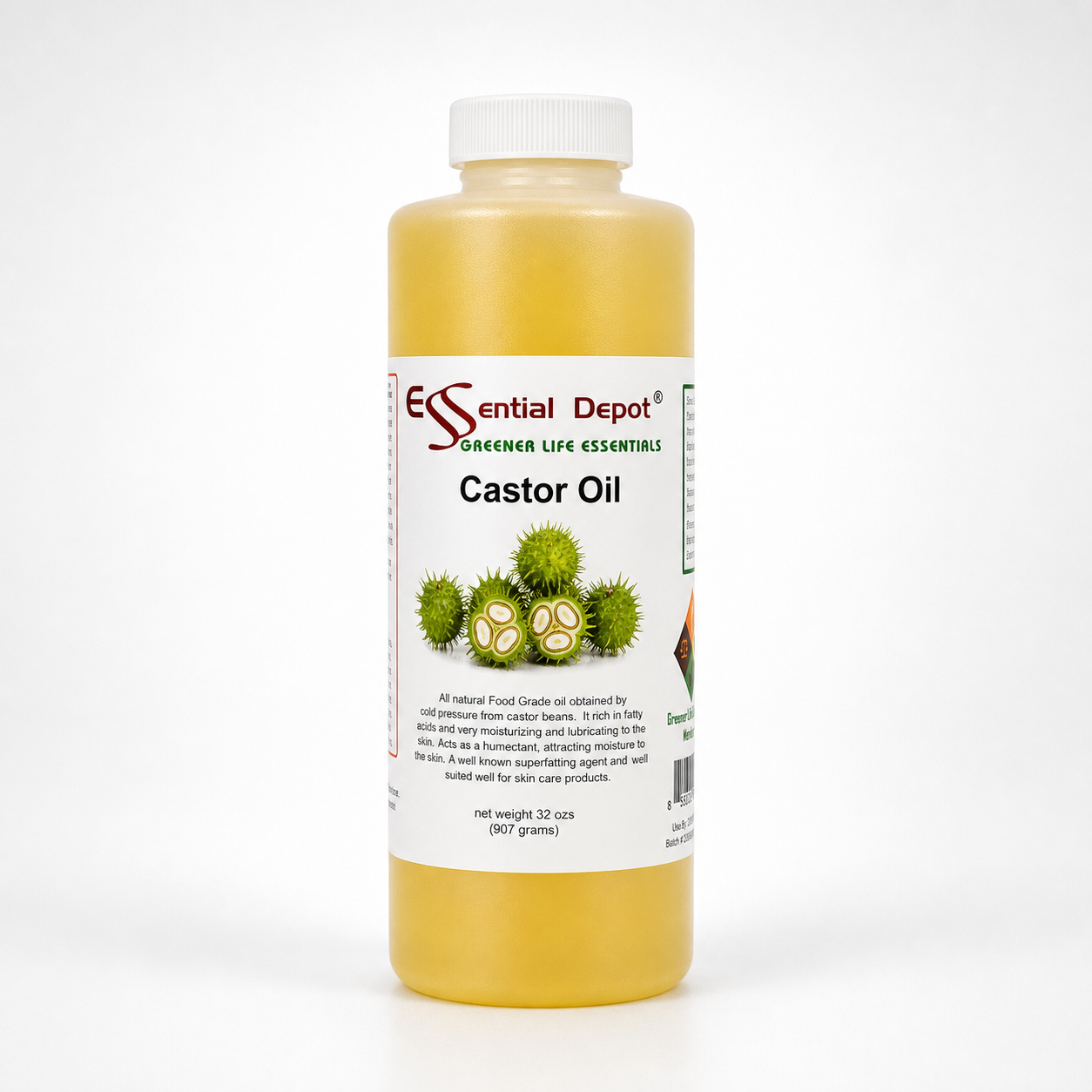 Castor Oil - 1 Quart - Food Grade - No Additives