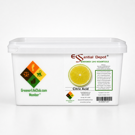 Citric Acid - Non GMO, Anhydrous, USP-NF/FCC, Granular - 8 lbs in GLC Box