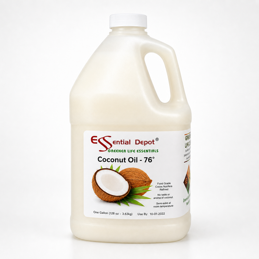 Coconut Oil 76F - 1-Gallon Jug - 7lbs 10oz - USP - Food Grade - Odorless - Tasteless