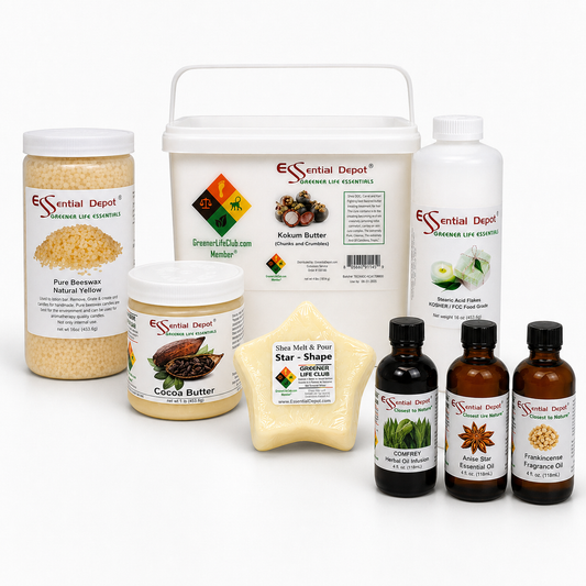 REFILL Pack - Lotion Bar Making Kit (DECONSTRUCTED) - Basic - Comfrey