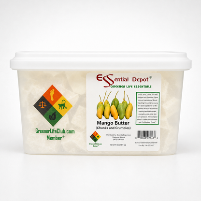 Mango Butter - Chunks and Crumbles - 4 lb net wt (1.81 kg) - Refined - Bleached - Deodorized