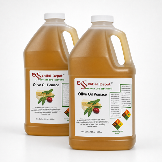 Olive Oil - Pomace Grade - 2 Gallons - 2 x 1 Gallon Containers - Food Grade - No Additives