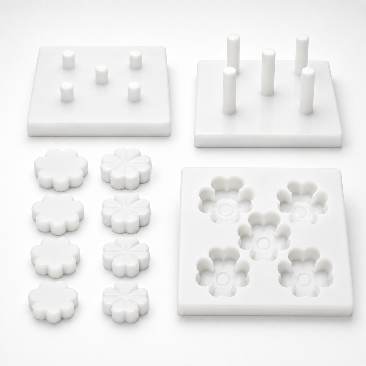 R.E.D. MultiPurpose Shamrock MOLD - for use by hand or with The R.E.D. Press - NSF, Food Grade