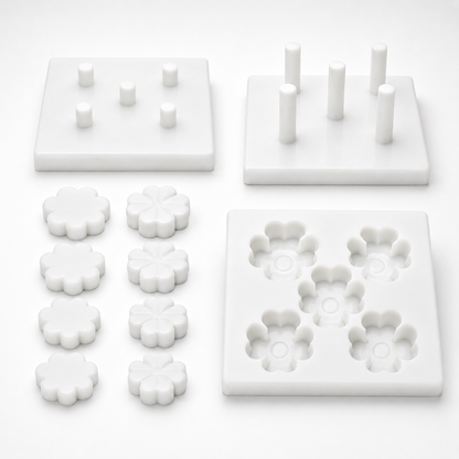 R.E.D. MultiPurpose Shamrock MOLD - for use by hand or with The R.E.D. Press - NSF, Food Grade