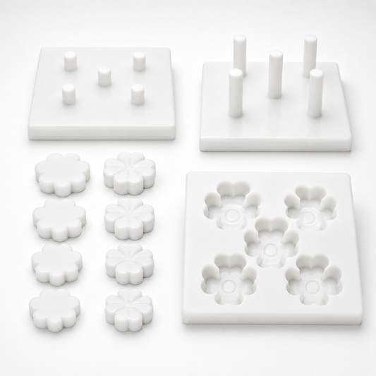 R.E.D. MultiPurpose Shamrock MOLD - for use by hand or with The R.E.D. Press - NSF, Food Grade