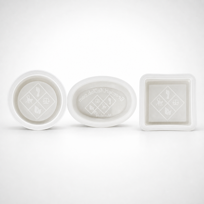 R.E.D. Silicone Individual Soap Molds - Color: Natural - 3 Pack