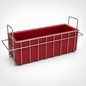 R.E.D. Silicone Soap Mold - COLOR RED + Stainless Steel Stackable Basket