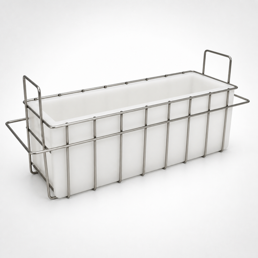 R.E.D. Silicone Soap Mold - COLOR NATURAL + Stainless Steel Stackable Basket
