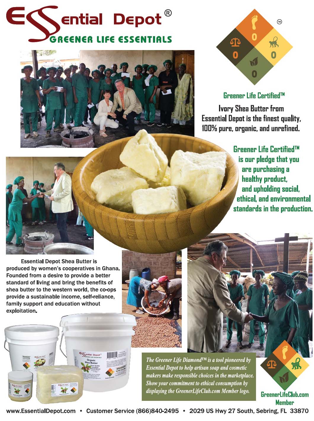 Shea Butter - 16 oz - Grade A - No Additives - Unrefined