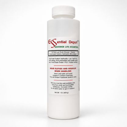 Sodium Hydroxide Lye Micro Beads - Food Grade - USP - 1 lb
