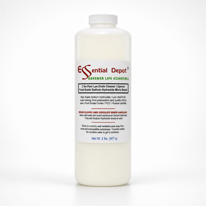 Sodium Hydroxide Lye Micro Beads - Food Grade - USP - 2 lbs - FREE US SHIPPING